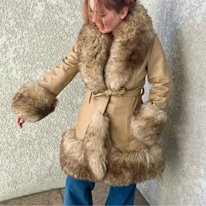 70s penny lane leather coat